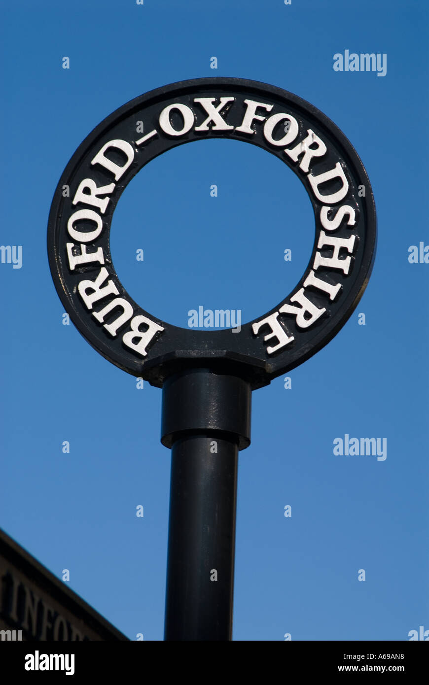 BURFORD-WEGWEISER Stockfoto