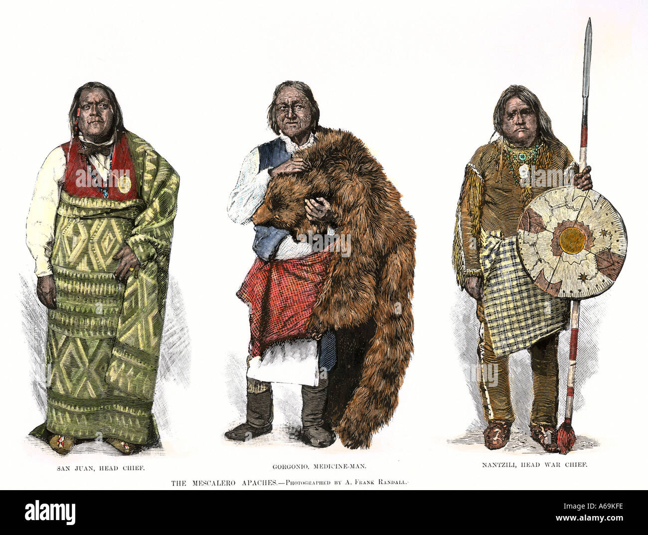 Mescalero Apache Chief San Juan, Medizinmann und Krieg Chief