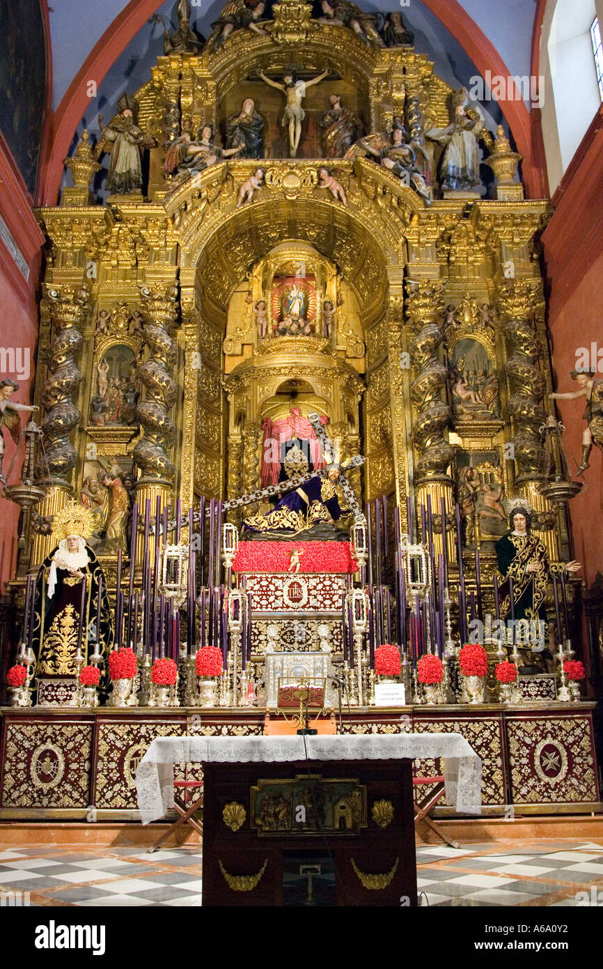 Altar, Kirche San Vicente, Sevilla, Spanien Stockfoto