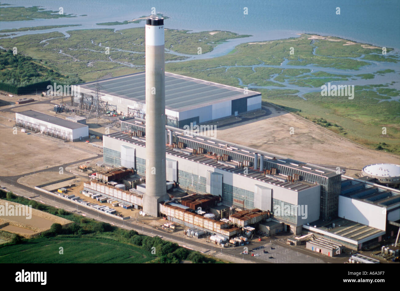 Fawley Kraftwerk Southampton Wasser Hampshire UK Stockfoto