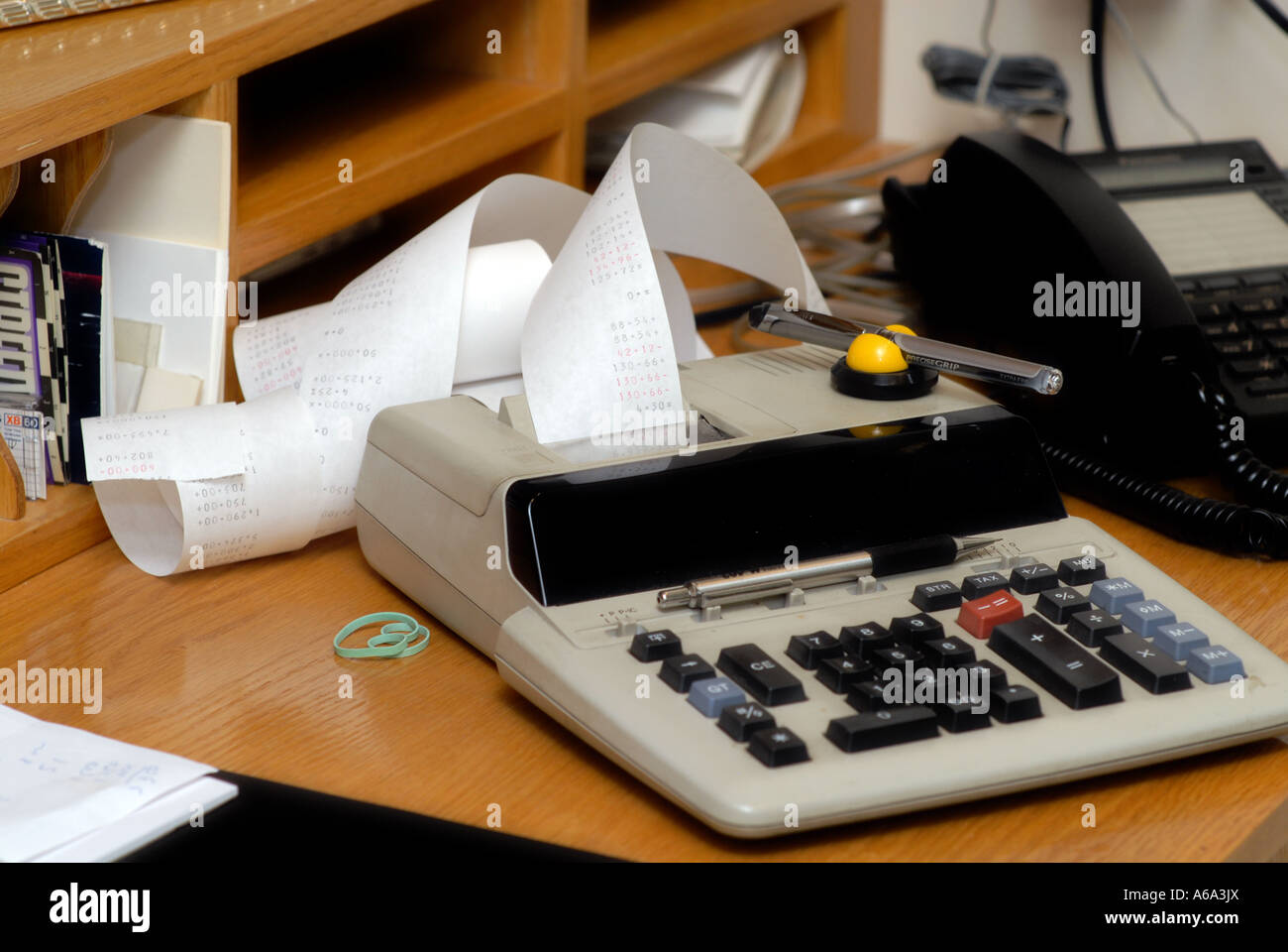 Chaotisch-home-office Stockfoto