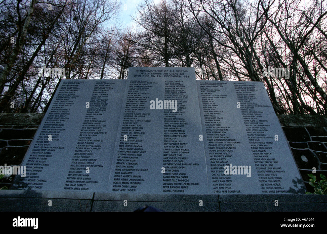 Lockerbie Memorial an PanAm 103 Stockfoto