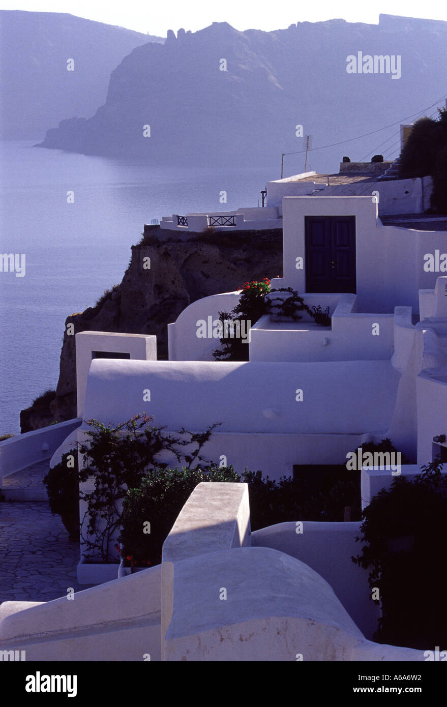 Santorini Insel Morgen 2004 Stockfoto