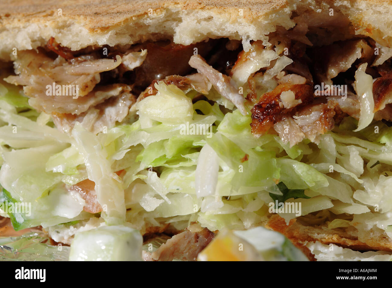 Döner Kebap, vollen Rahmen, Fast-Food, Imbiss, Döner Stockfoto