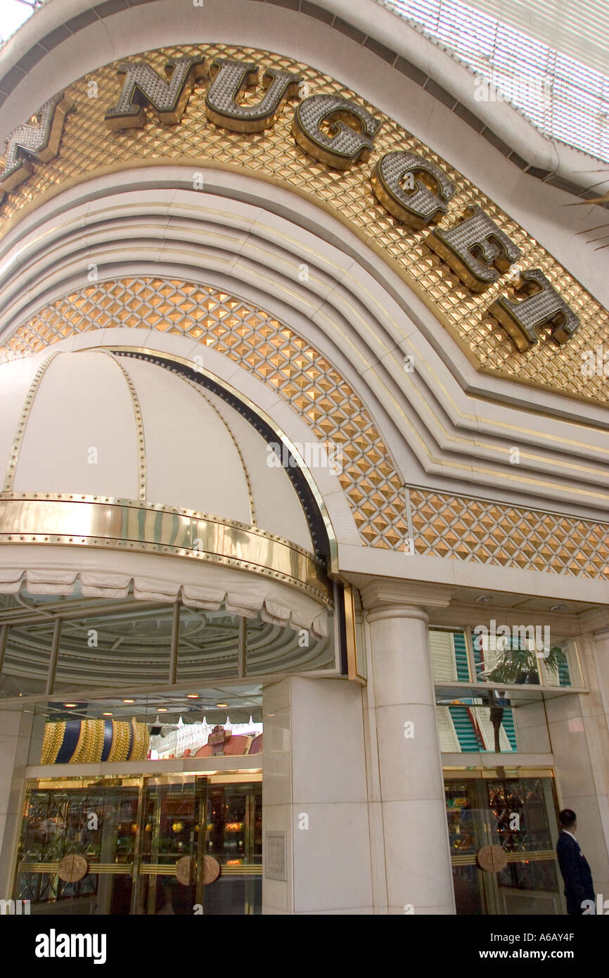 Golden Nugget Casino anmelden Fremont Street downtown Las Vegas Nevada, USA 2005 Stockfoto