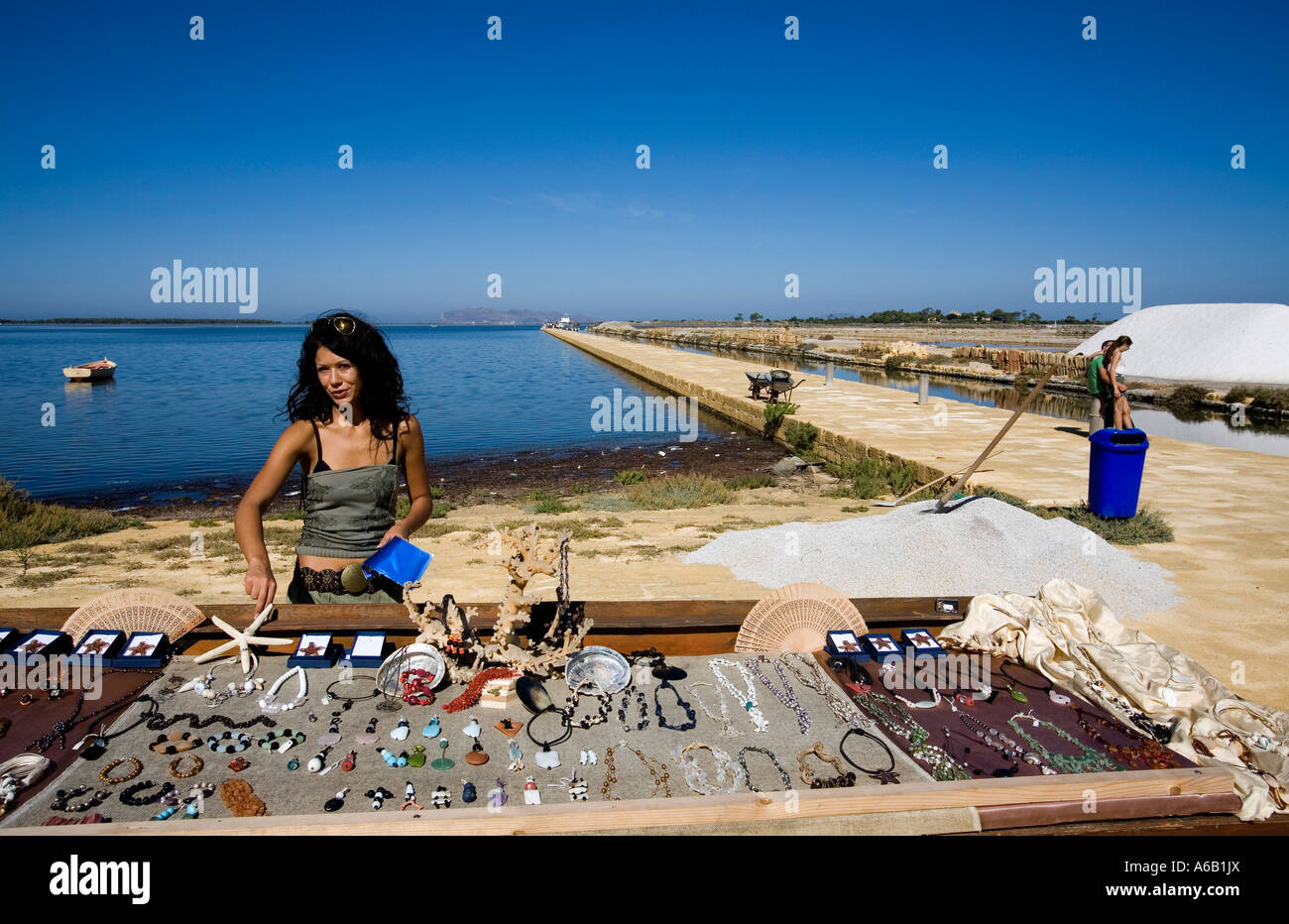 G Whitaker Museum Stiftung Mozia Insel Trapani Sizilien Italien Stockfoto