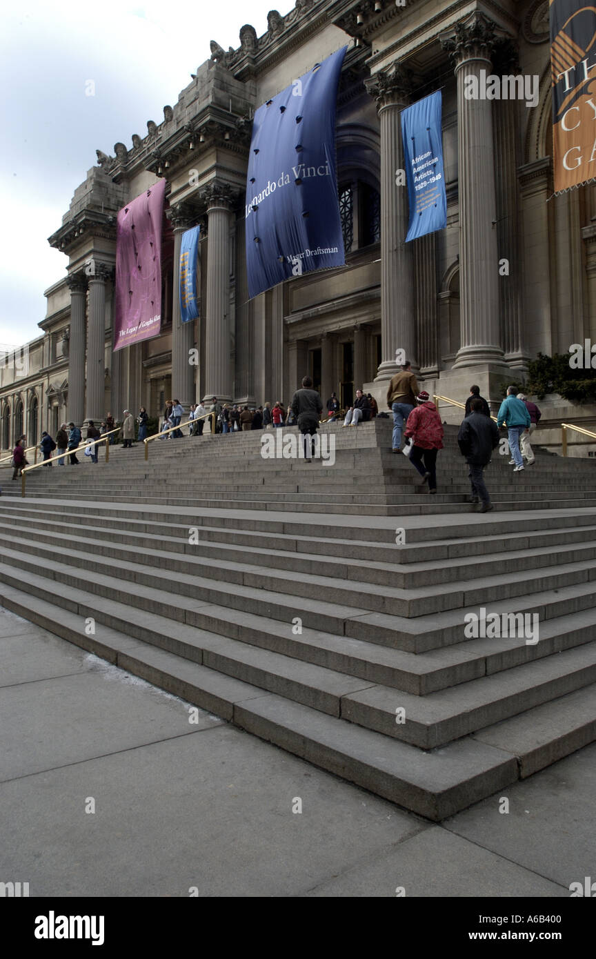 Das traf Metropolitan Museum of Art in New York City auch bekannt als The Met. Stockfoto