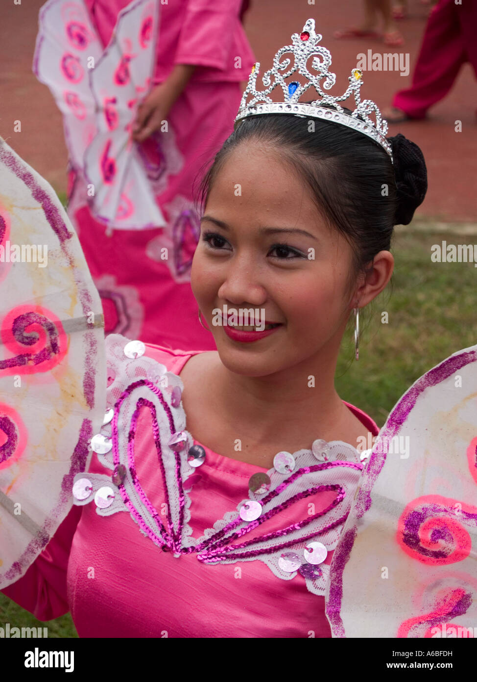 Schönheitskönigin Sinulog Festival Cebu Philippinen Stockfoto