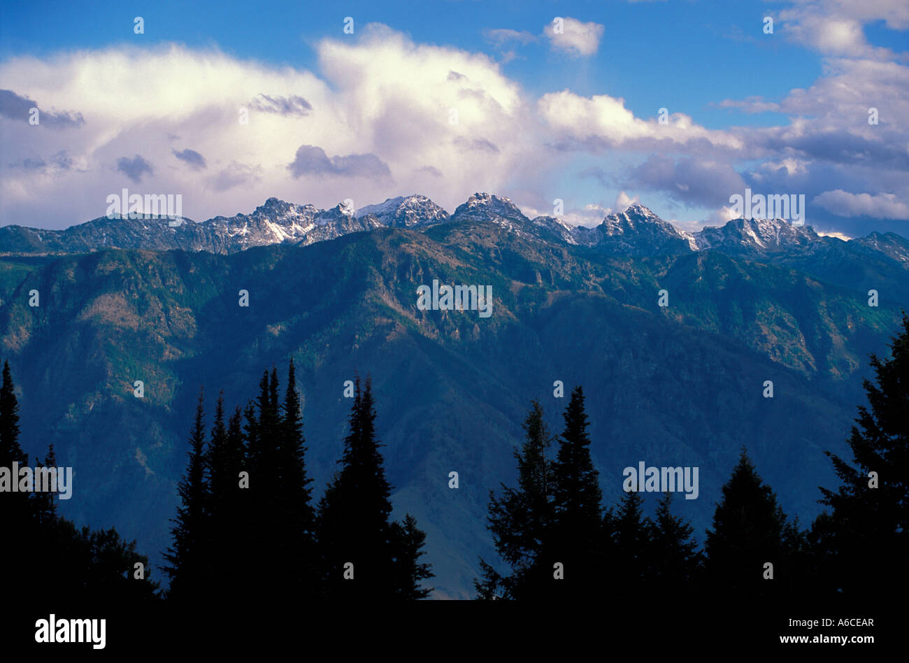 Sieben Teufel Bergen in Idaho aus Hut Point Lookout Oregon Hells Canyon National Recreation Area Stockfoto