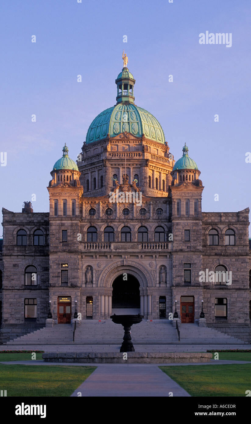 Parlamentsgebäude Victoria Vancouver Island in British Columbia Kanada Stockfoto