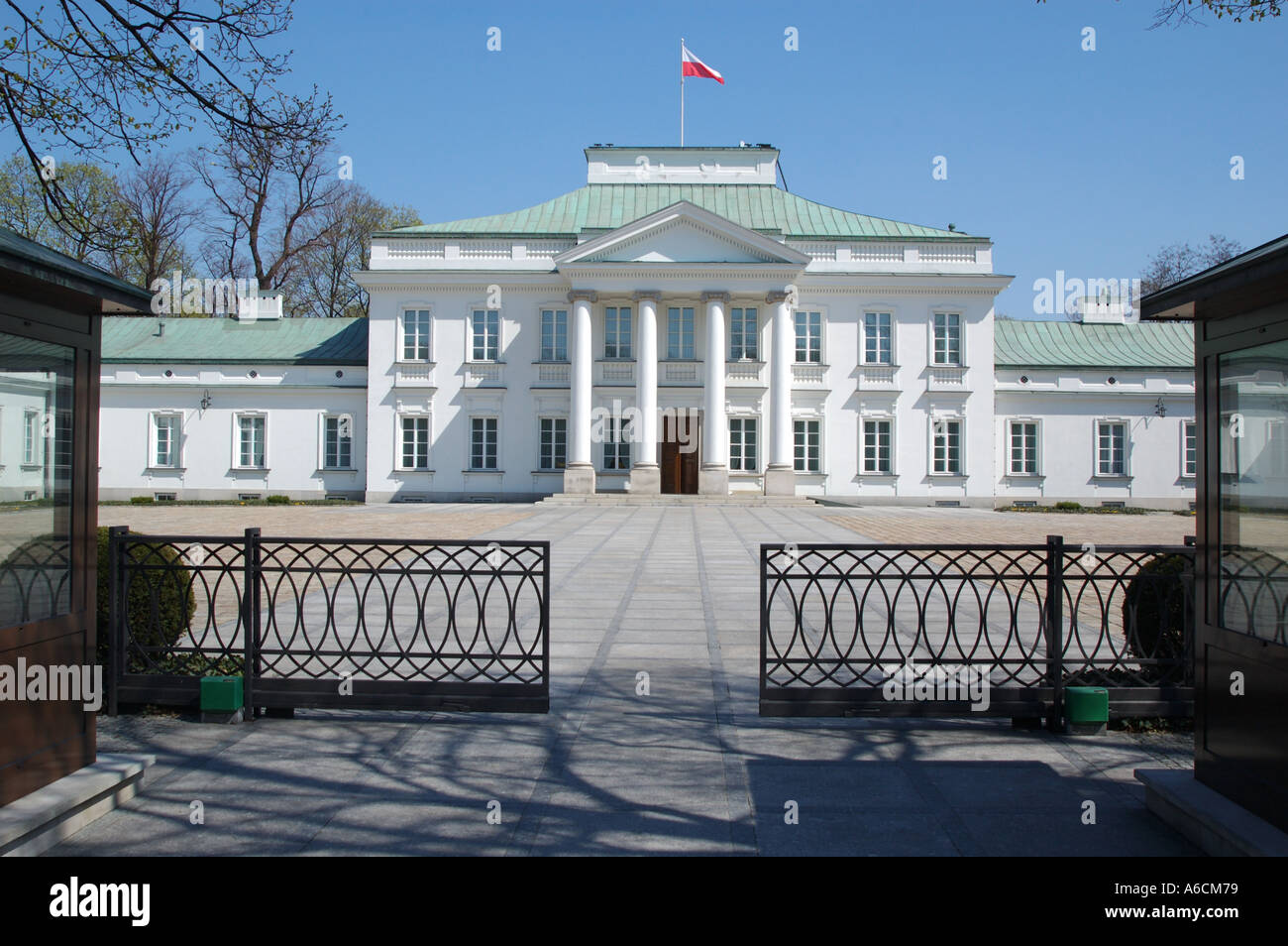 Belweder Palast ehemaligen polnischen Präsidenten Haus Stockfoto