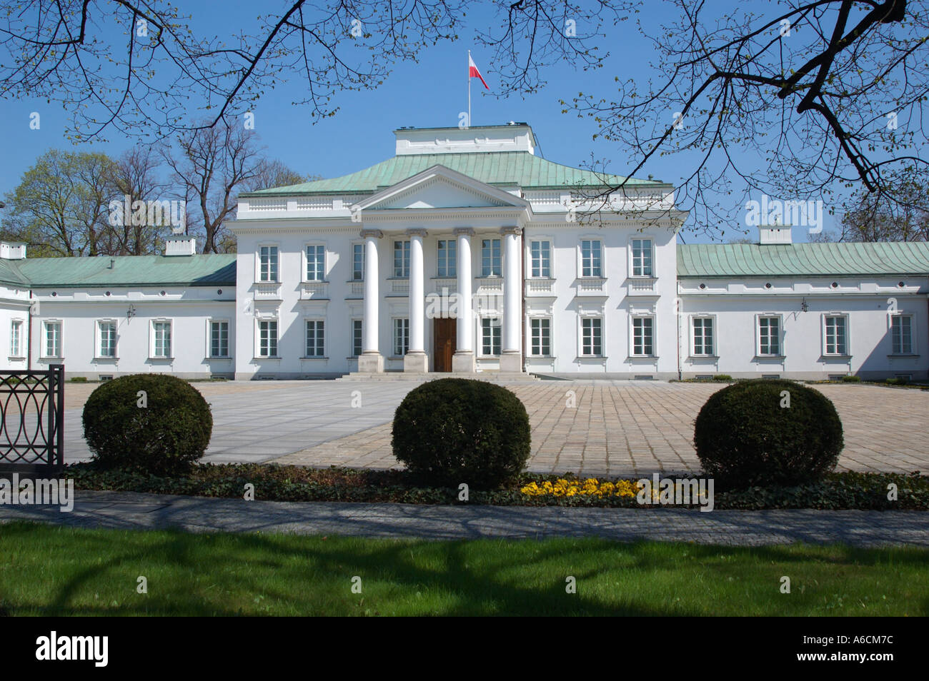 Belweder Palast ehemaligen polnischen Präsidenten Haus Stockfoto