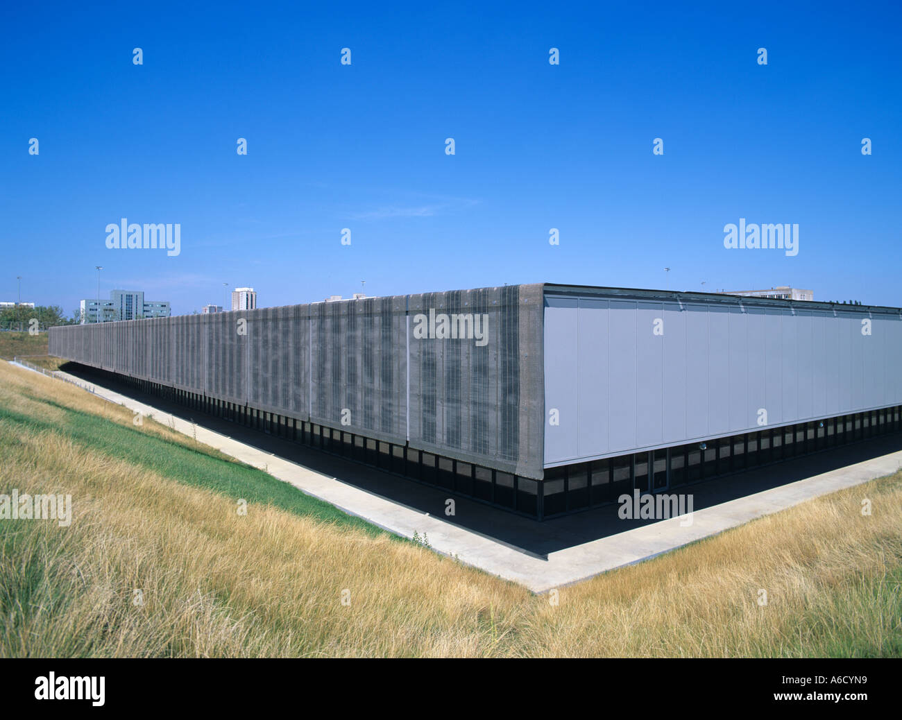 Europa Europa Deutschland Deutschland Berlin Landsberger Allee Paul Heyse Strasse Schwimmhalle Architekt Dominique Perrault Stockfoto