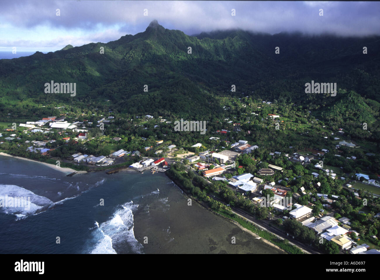 Avarua Stadt-Rarotonga-Cook-Inseln Stockfoto