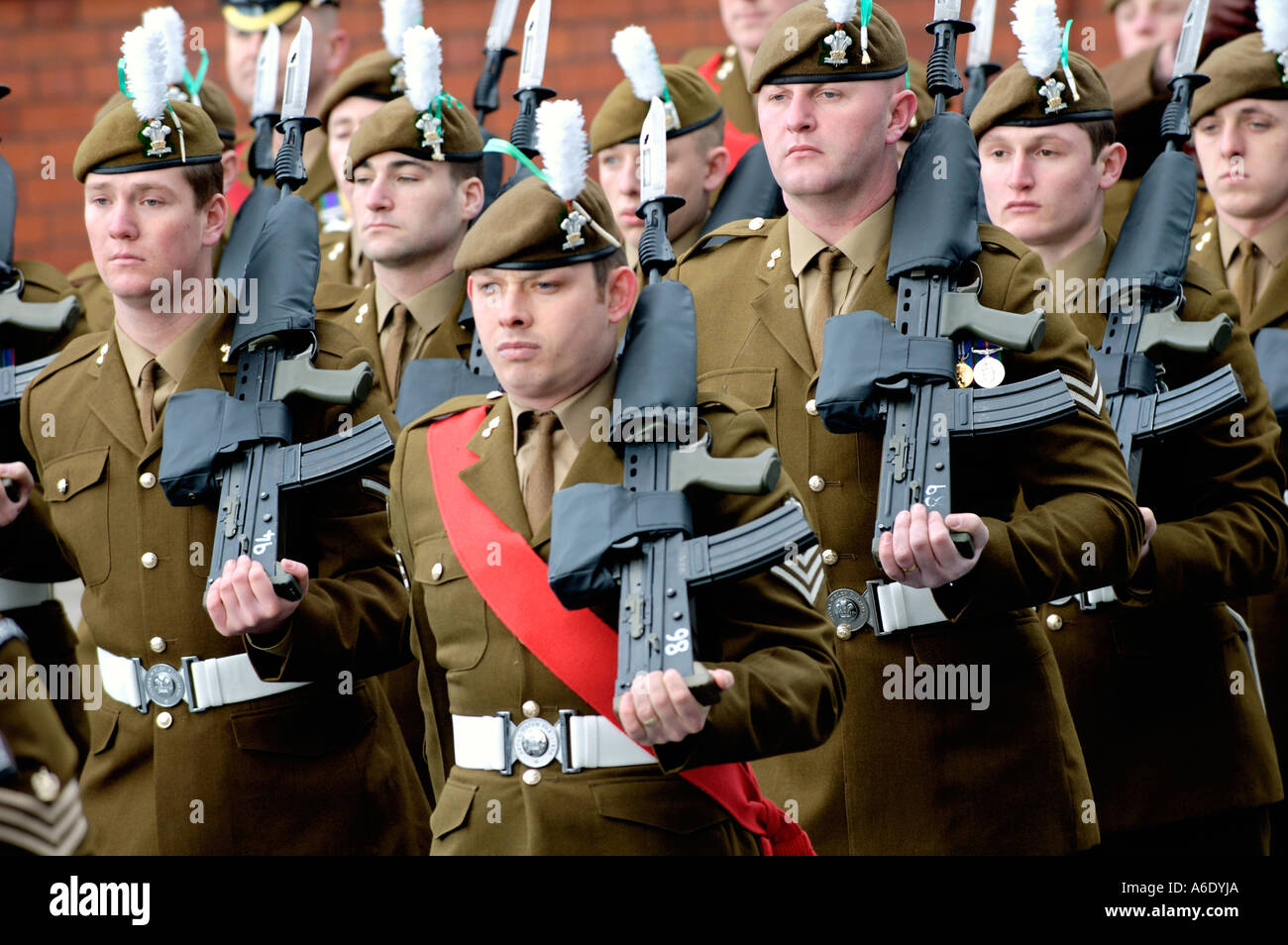 Zeremonielle Ehrengarde bei der Eröffnung der Senedd Nationalversammlung für Wales Cardiff Bay South Wales UK Stockfoto