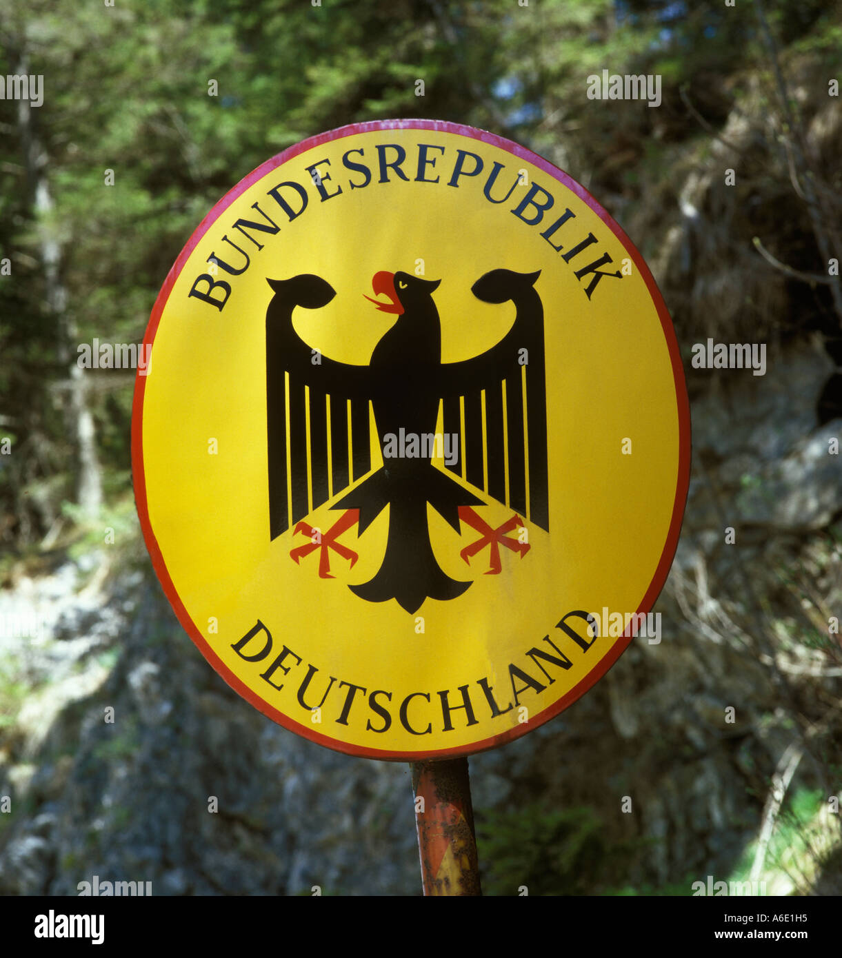 Hoheitszeichen BRD Stockfoto