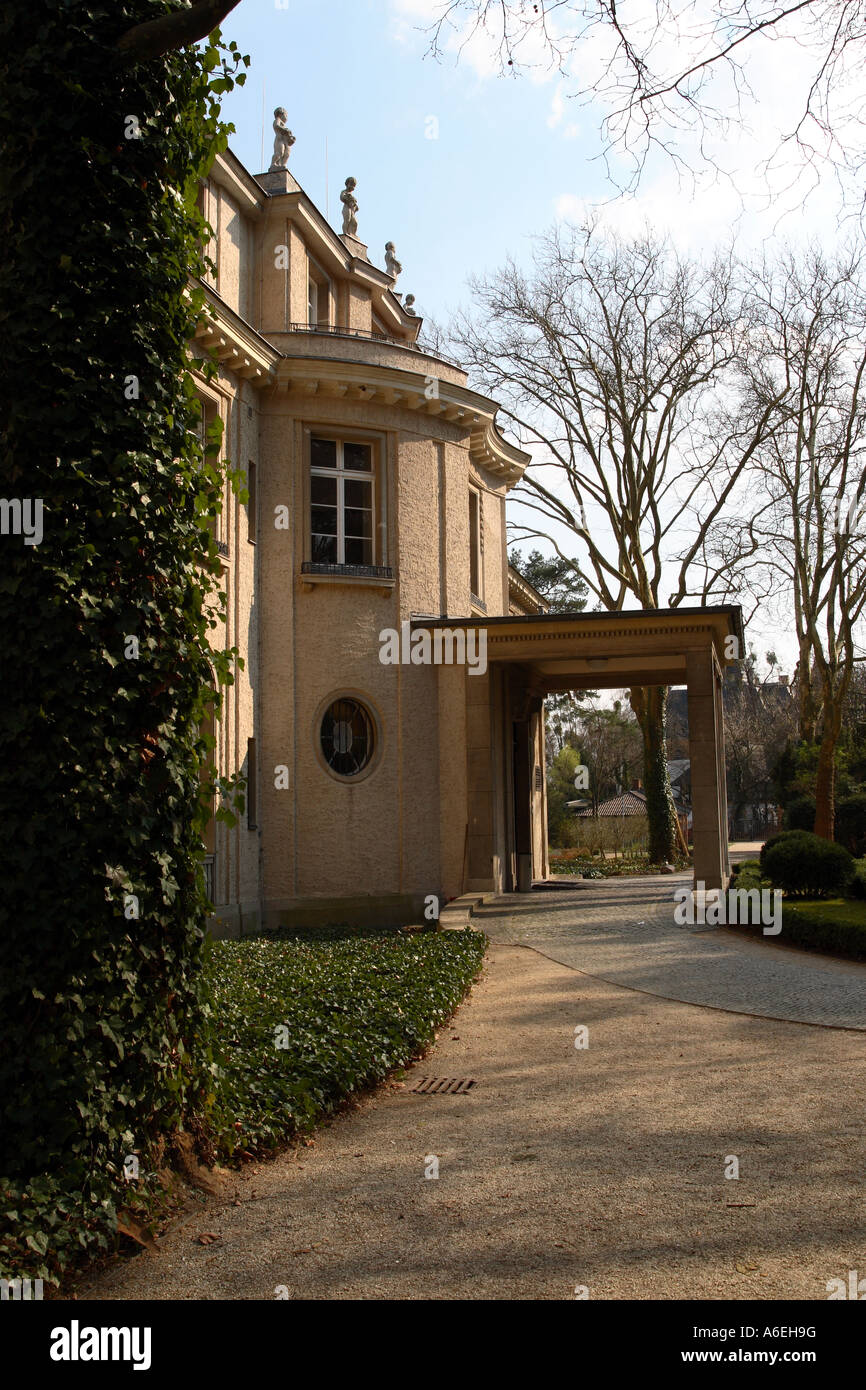 Der Eingang zum Wannsee Villa Stockfoto