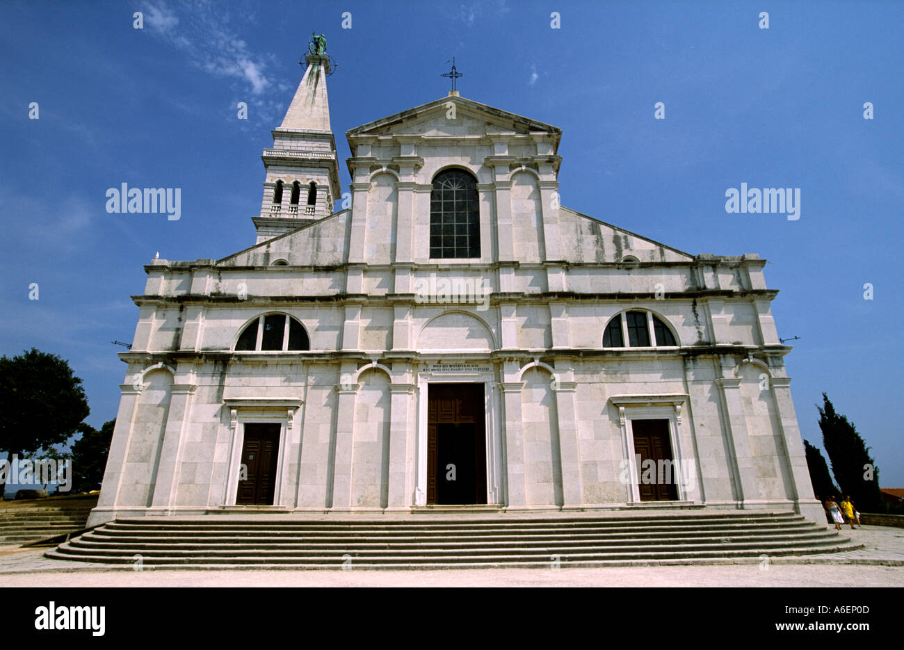 Barocke Kathedrale der Heiligen Euphemia wurde gebaut im Jahre 1736, Rovinj, Istrien, Kroatien Stockfoto