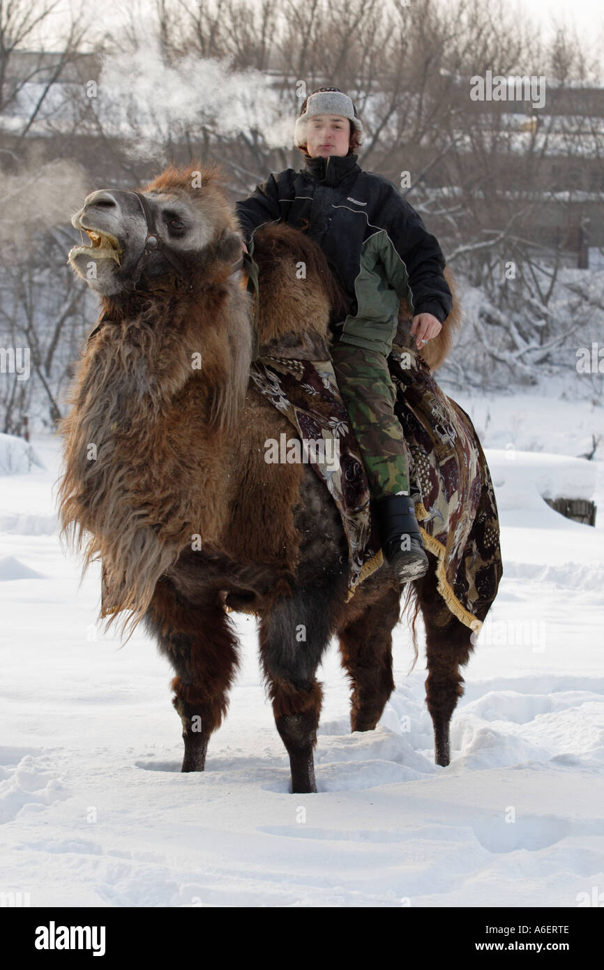 Russische Camel trophy Stockfoto