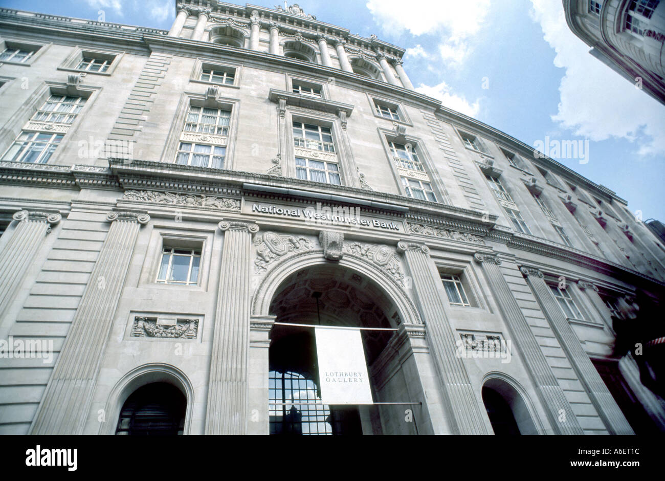 LONDON, UK, Großbritannien, "Die Stadt" Business Center "Natwest Bank" zentrale Firmengebäude Stockfoto