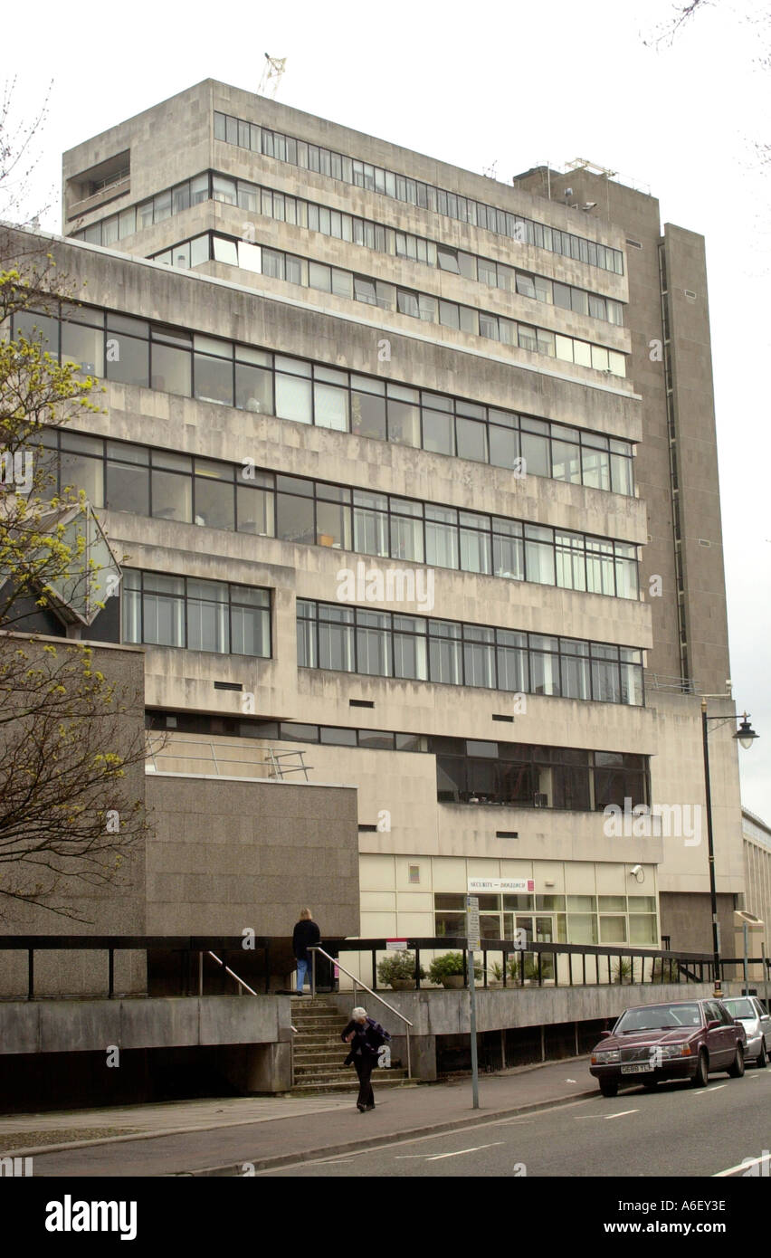 Gesamtansicht der Cardiff University South Wales UK Stockfoto