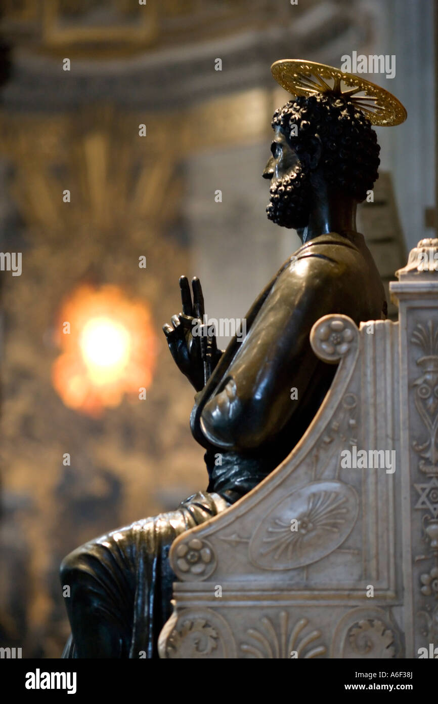 Detail aus dem Petersdom (Vatikan) Stockfoto