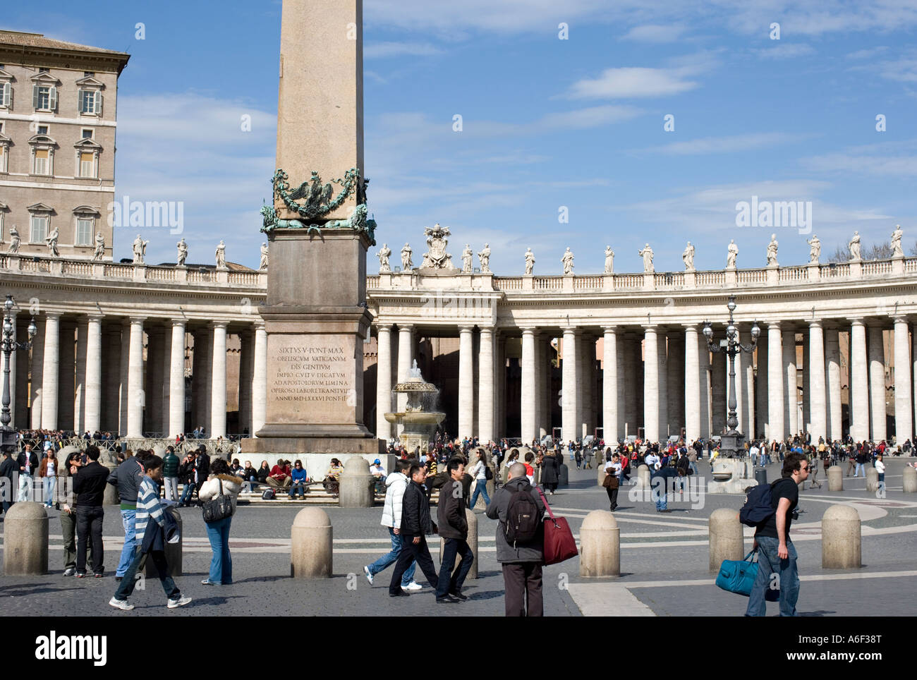 Petersplatz in Rom Stockfoto