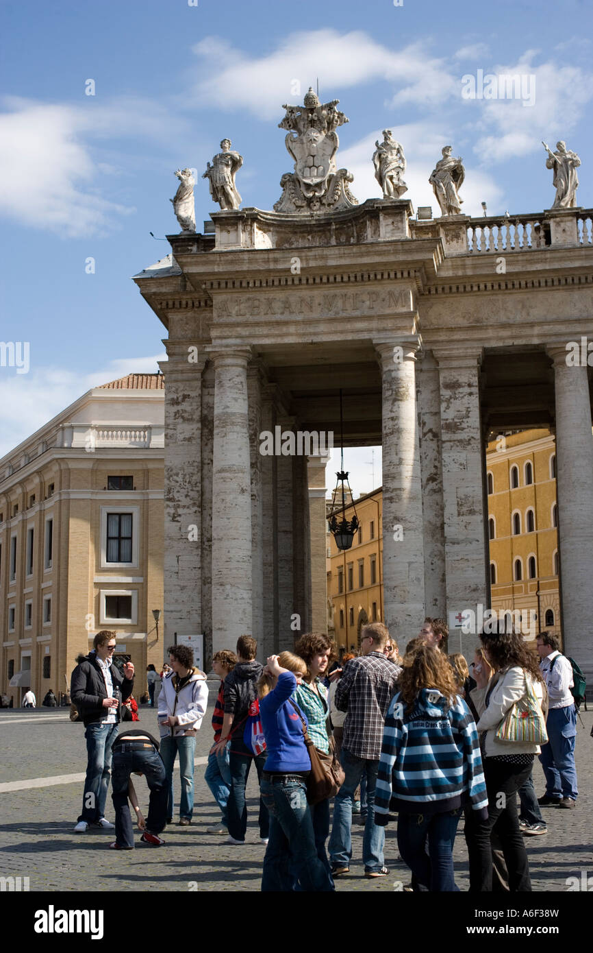 Petersplatz (Vatikan) Stockfoto