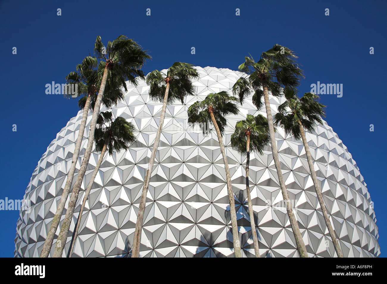 Raumschiff Erde, EPCOT Center, Disneyworld, Orlando, Florida, USA Stockfoto