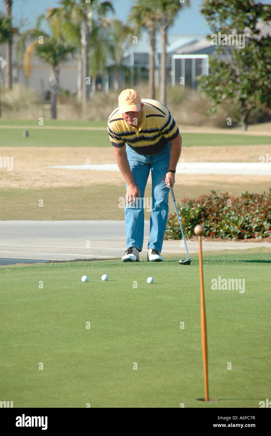 Die Dörfer Orlando Florida ist eine geplante Golf und Sportgemeinschaft Ruhestand setzen Stockfoto