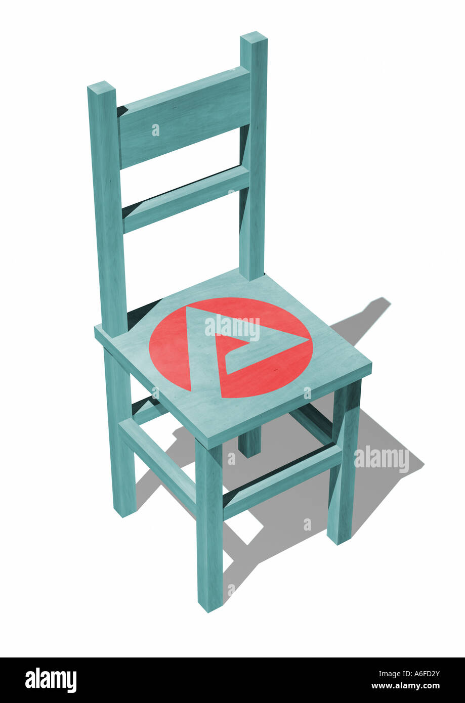 Job Center Stuhl Stuhl Mit Logo Agentur Für Arbeit Stockfoto