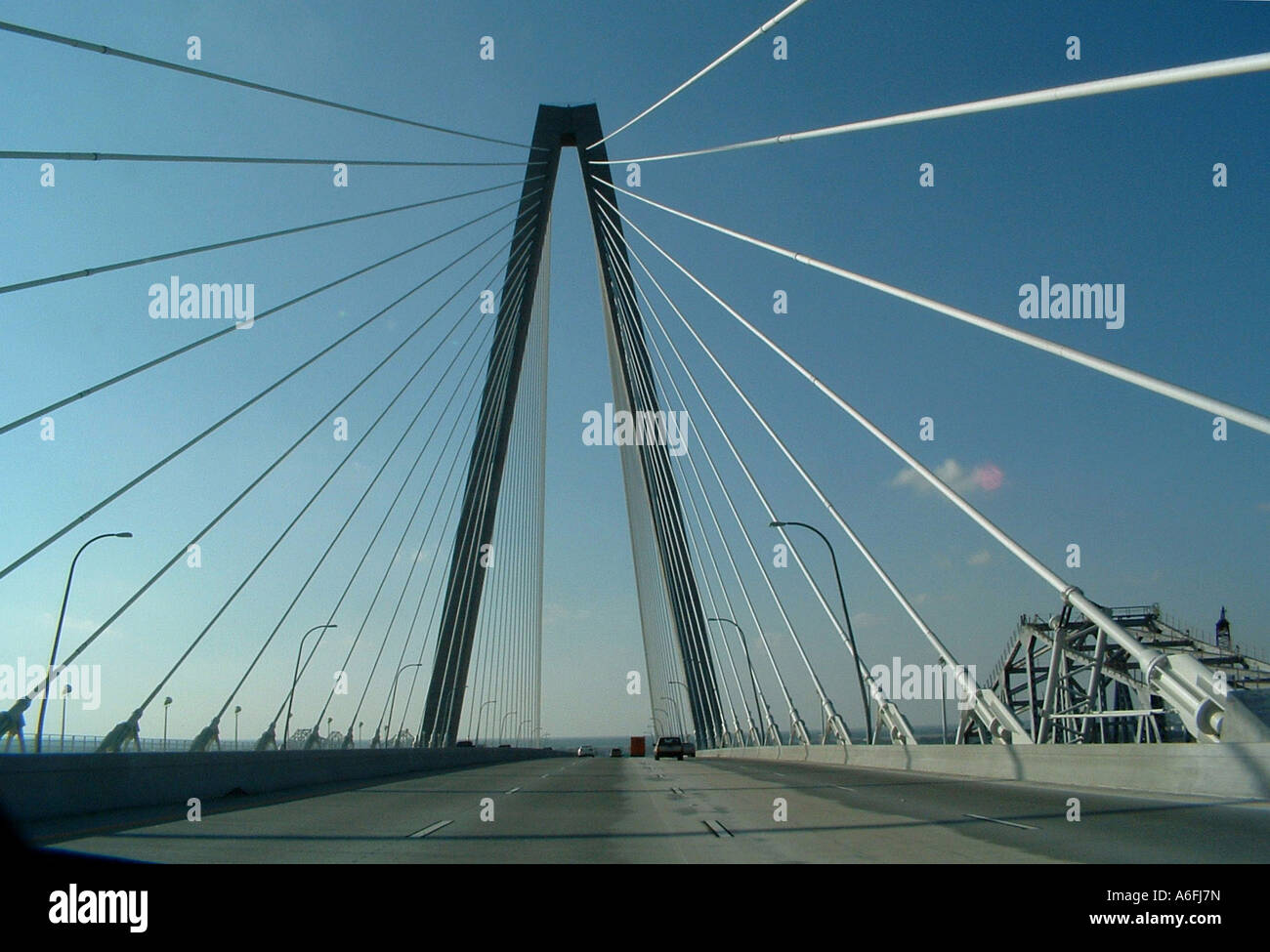 Cooper RiverBridge Charleston SC USA Stockfoto