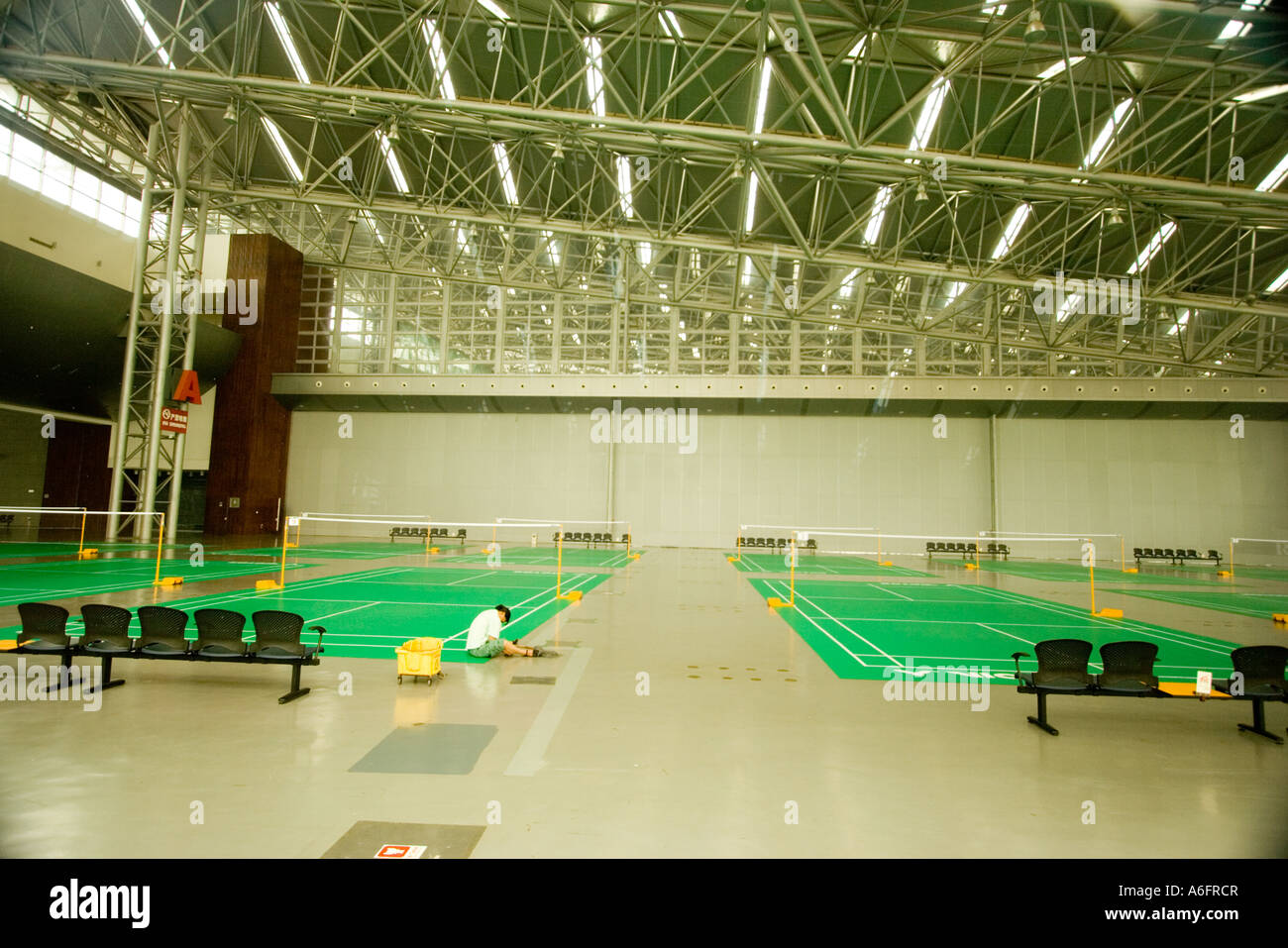 Badminton Binhai Stockfoto
