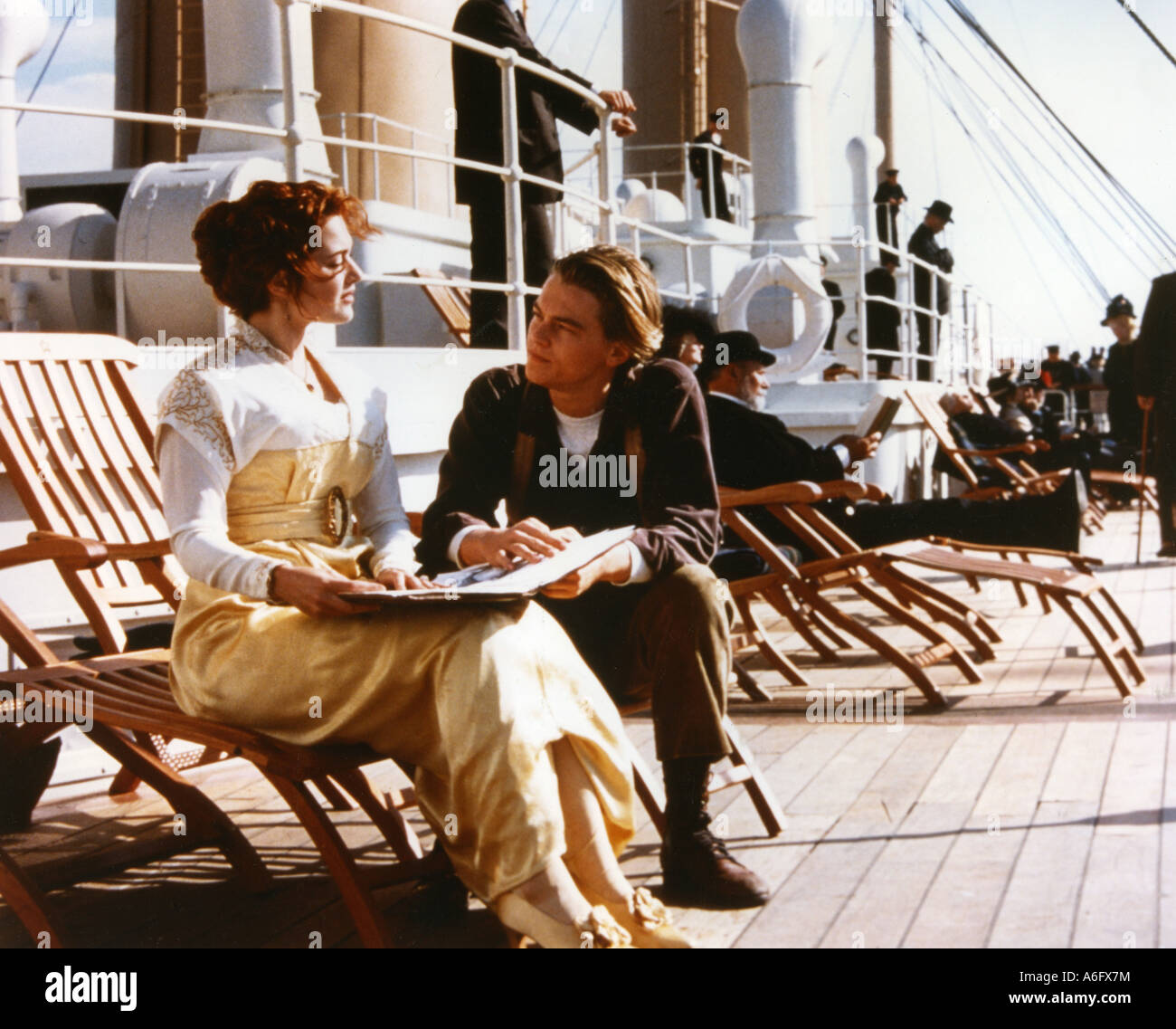 TITANIC-Oscar-prämierten 1997 TCF Film mit Leonardo DiCaprio und Kate Winslett Stockfoto