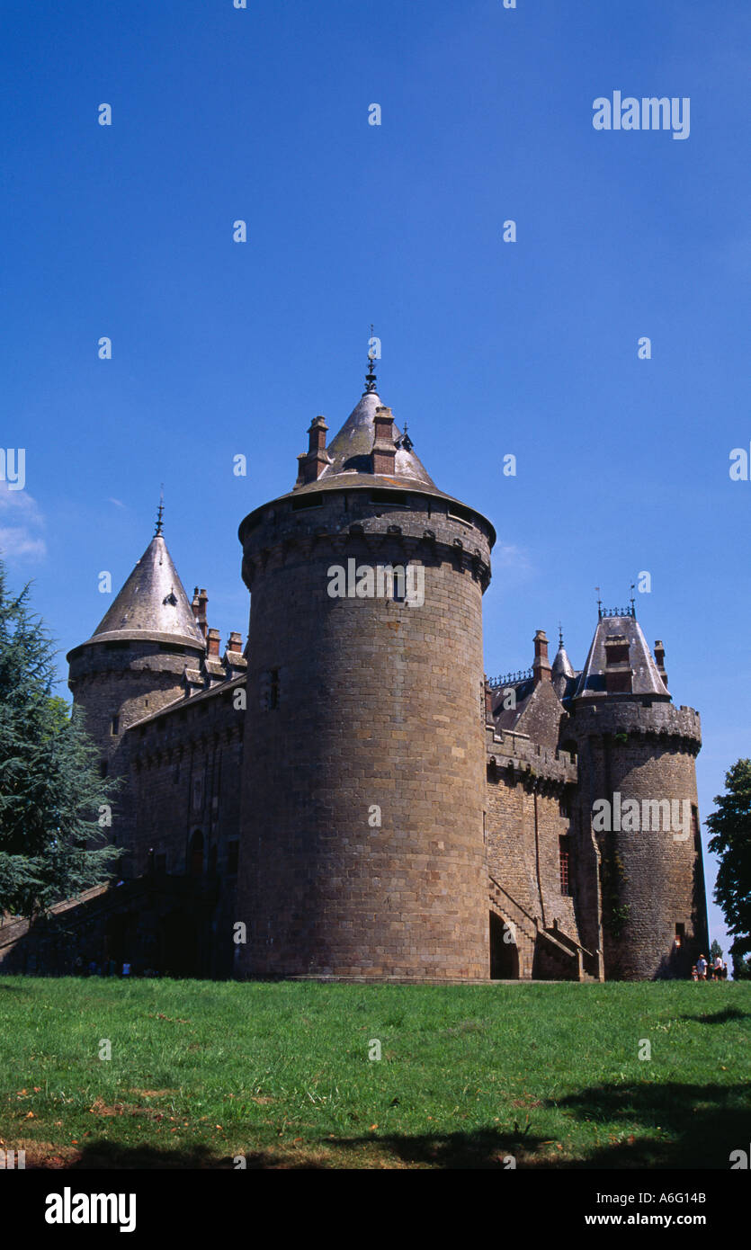 Chateau de Combourg einst die Heimat Rene Francois Chateaubriand in der Nähe von Dol De Bretagne Stockfoto