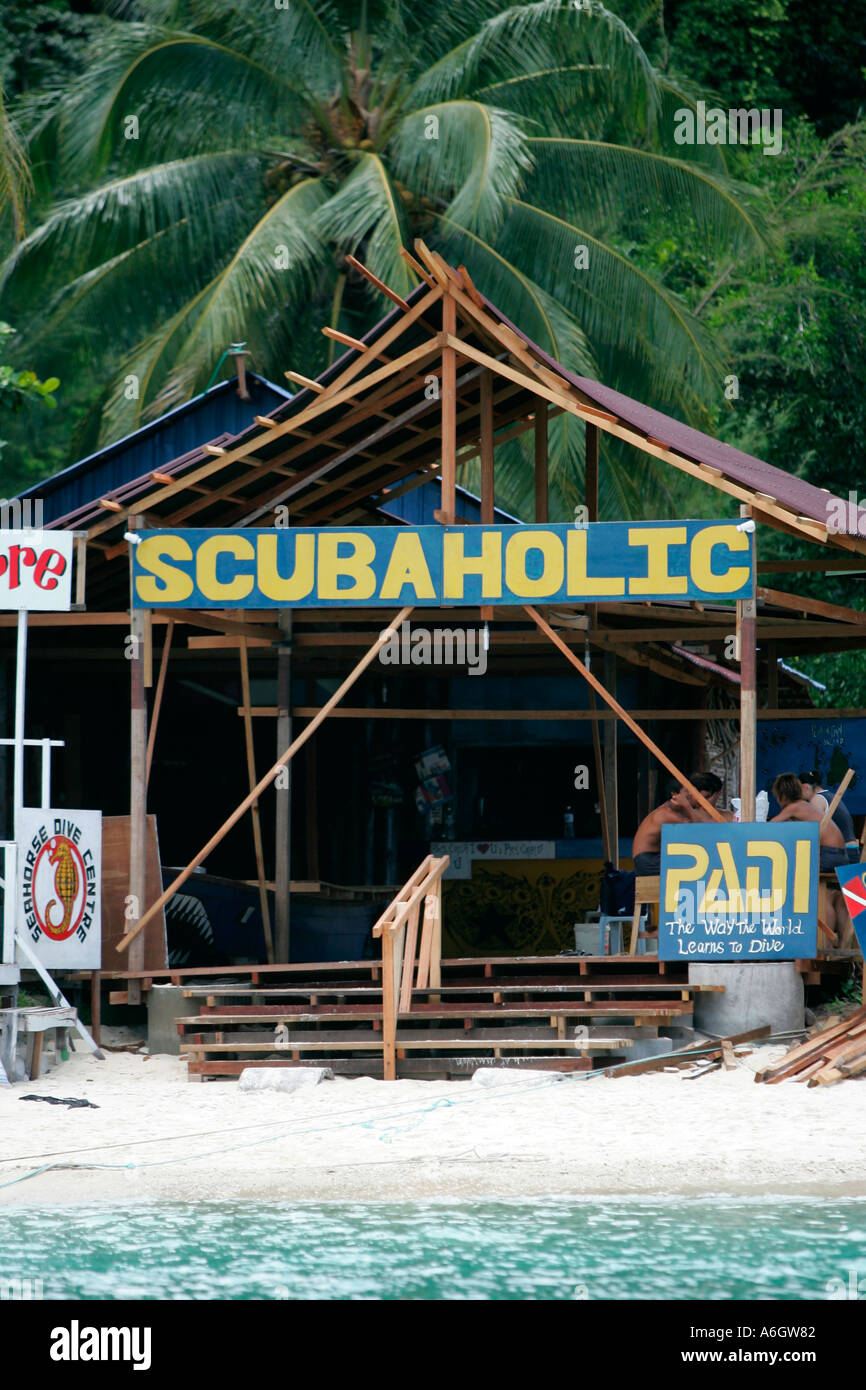 Scubaholic Dive Centre Perhentian Inseln Malaysia Stockfoto