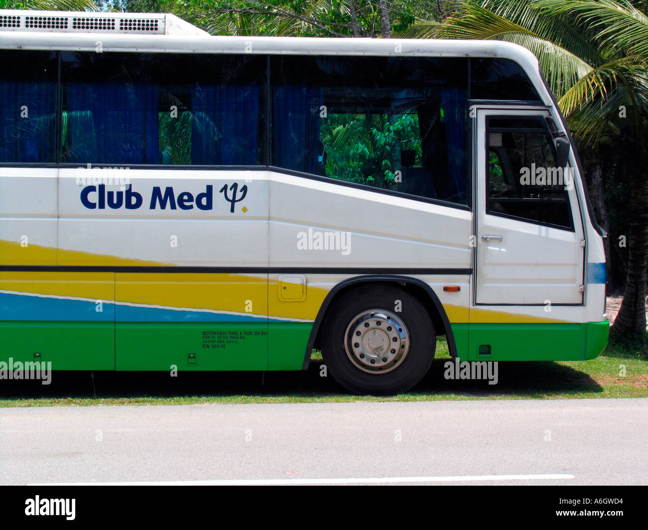 Club Med Cherating Malaysia coachen Stockfoto