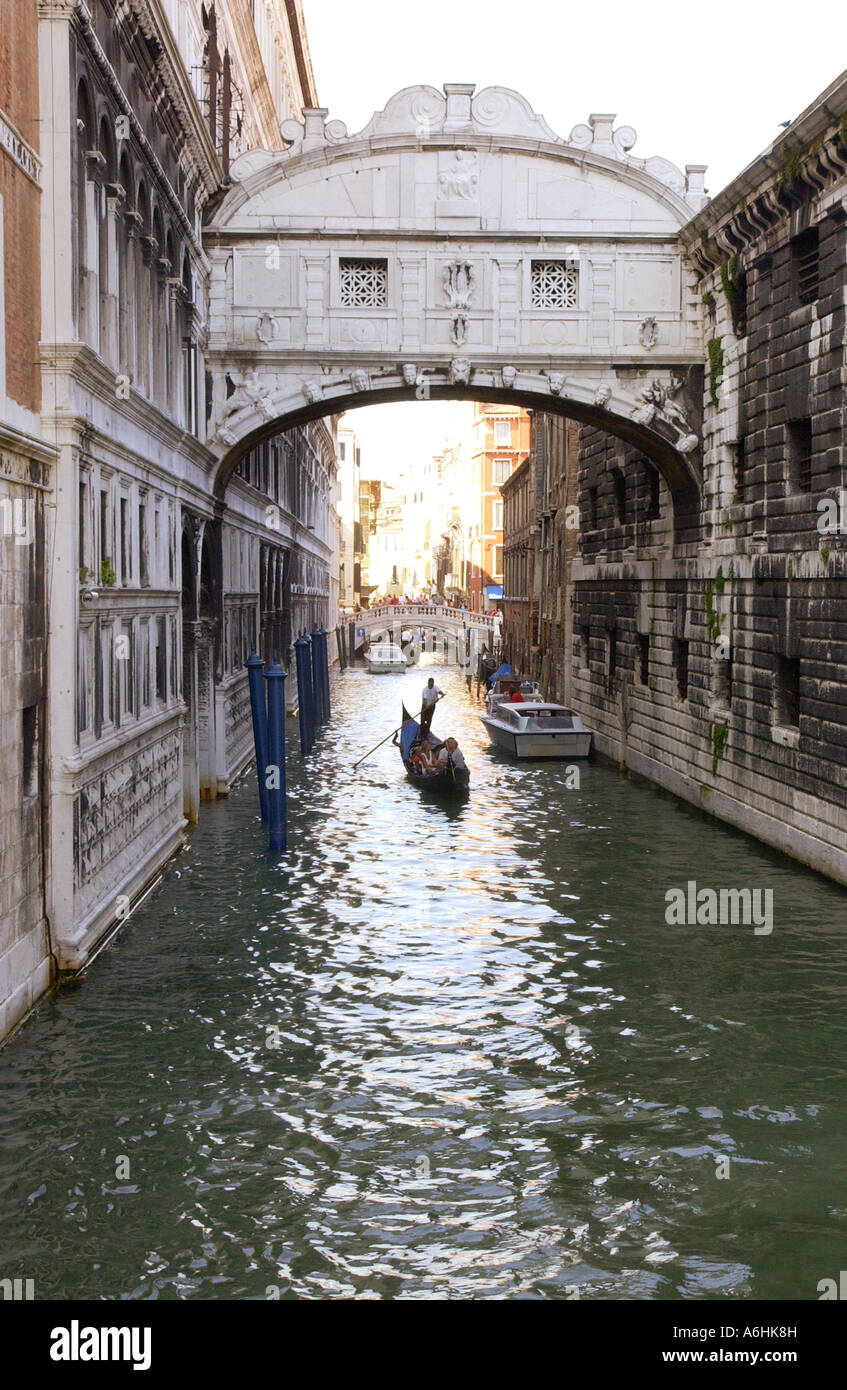Seufzerbrücke Venedig, Italien Stockfoto