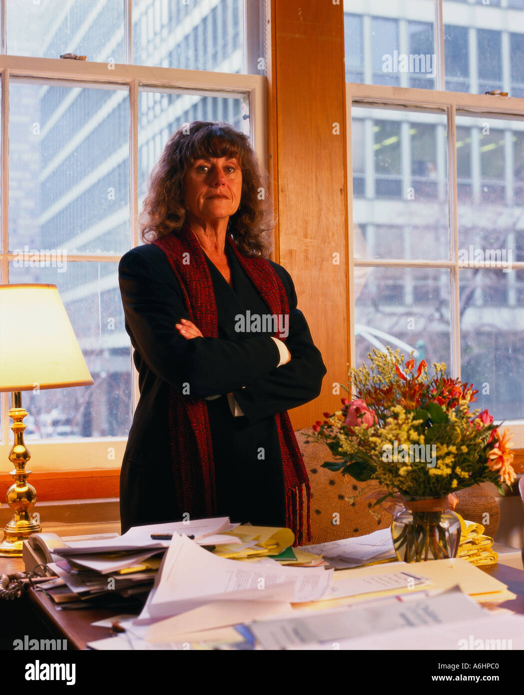 Bernadine Dohrn in ihrem Büro der Northwestern University. Stockfoto