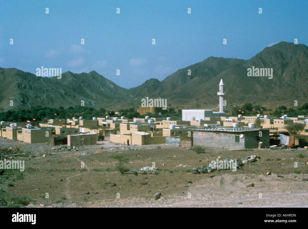 Fujairah wie es aussah in den 1970er Jahren Stockfoto