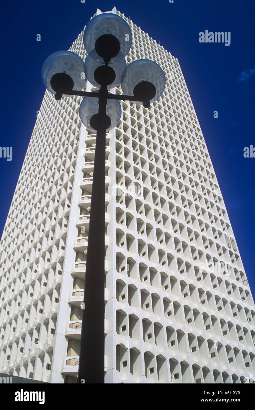 Dubai World Trade Centre Turm gebaut 1978 Stockfoto