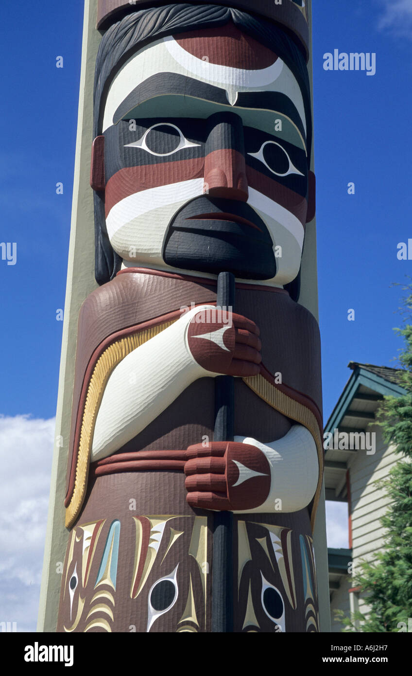 Indische Carving, Washington, USA Stockfoto
