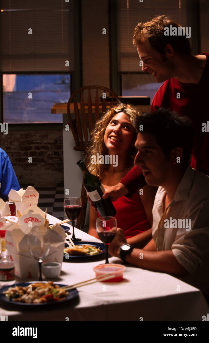 Dinner-Party Stockfoto