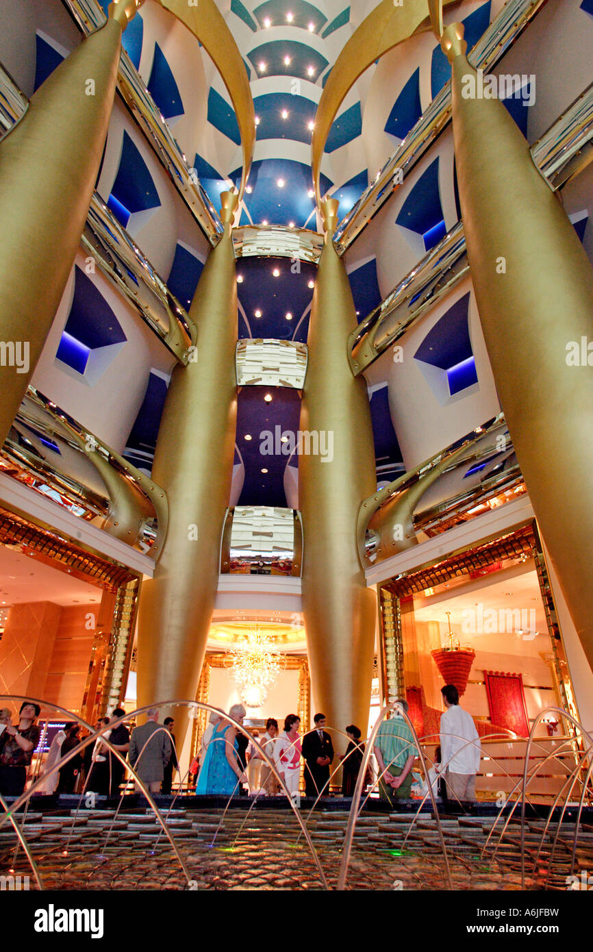 Interior Luxurious Hotel Burj Al Stockfotos Interior