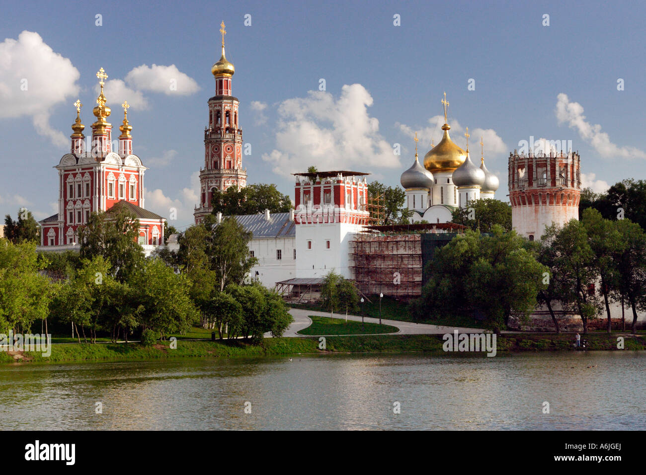 Die neue Jungfrau Kloster, Moskau, Russland Stockfoto
