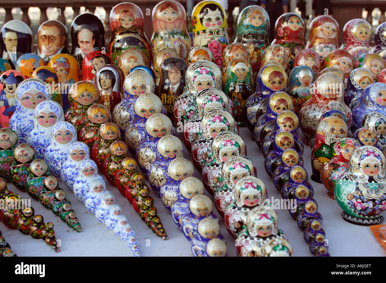 Matrioshka Puppen, Russland Stockfoto