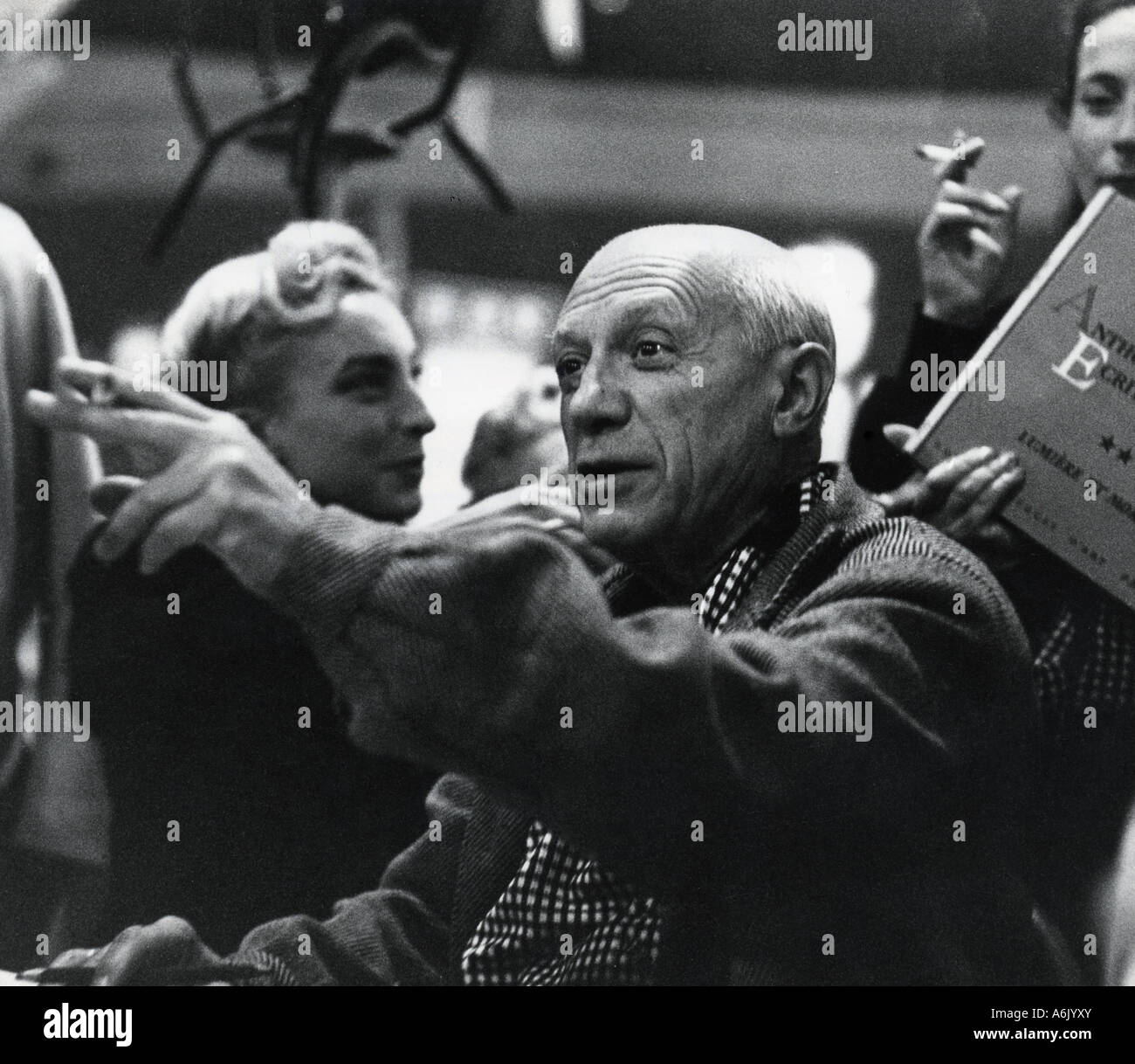 PABLO PICASSO spanischer Künstler um 1956 Stockfoto