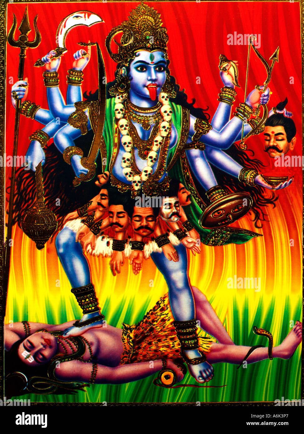 Kali-Hindu-Göttin Stockfoto