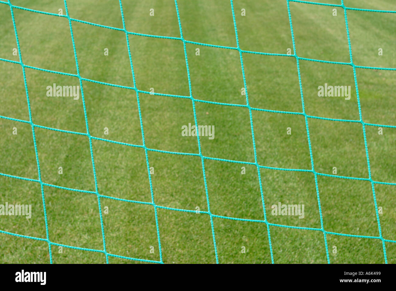 Nahaufnahme des Netzes ein Fußballtor Stockfoto