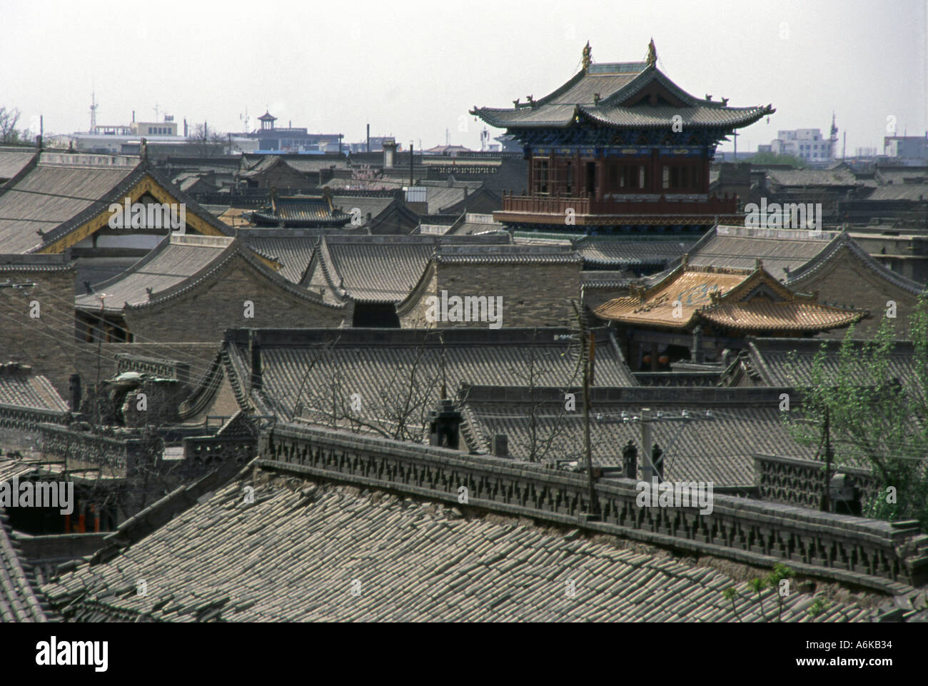 Pingyao aus Stadt Mauer UNESCO Welt Erbe Website Shanxi China chinesische asiatische asiatische Asien Stockfoto